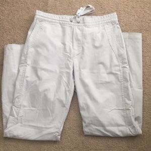 Two white scrub pants-purple label/healing hands